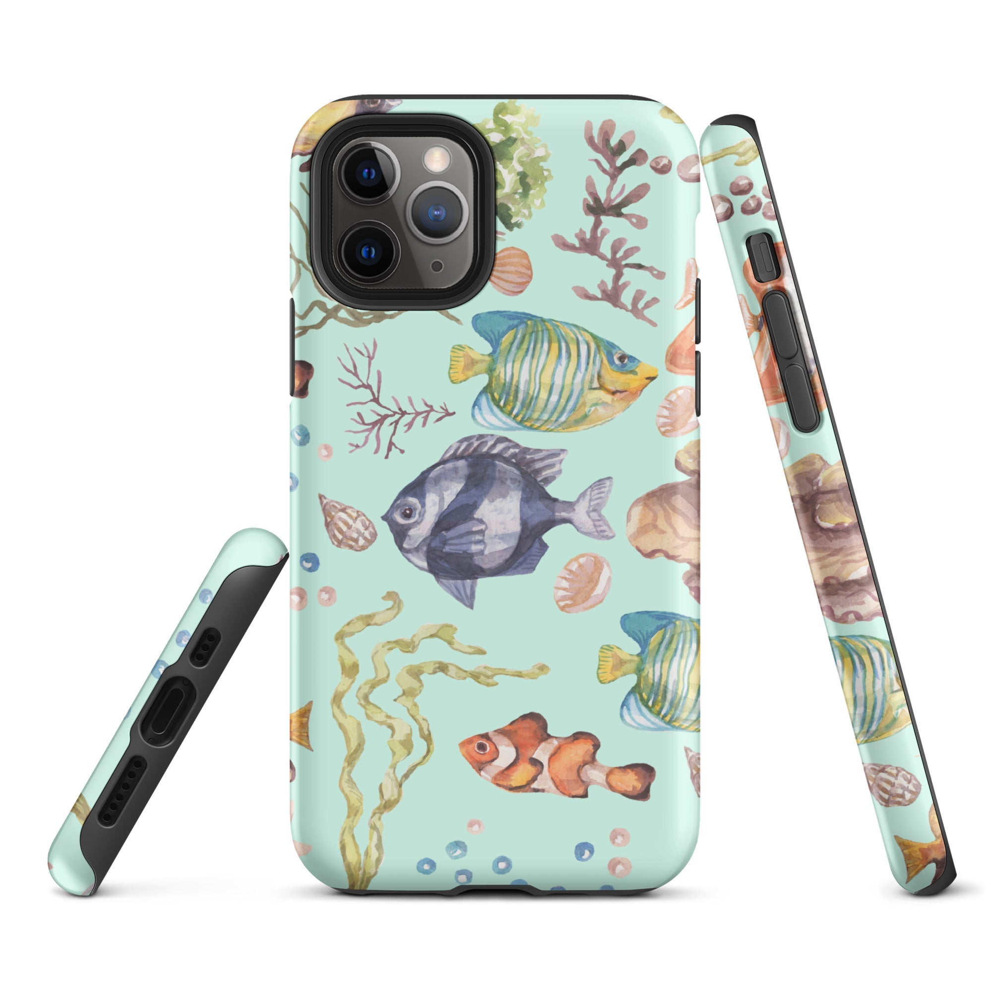 Salty Turquoise Reef Tough Case for iPhone®-3