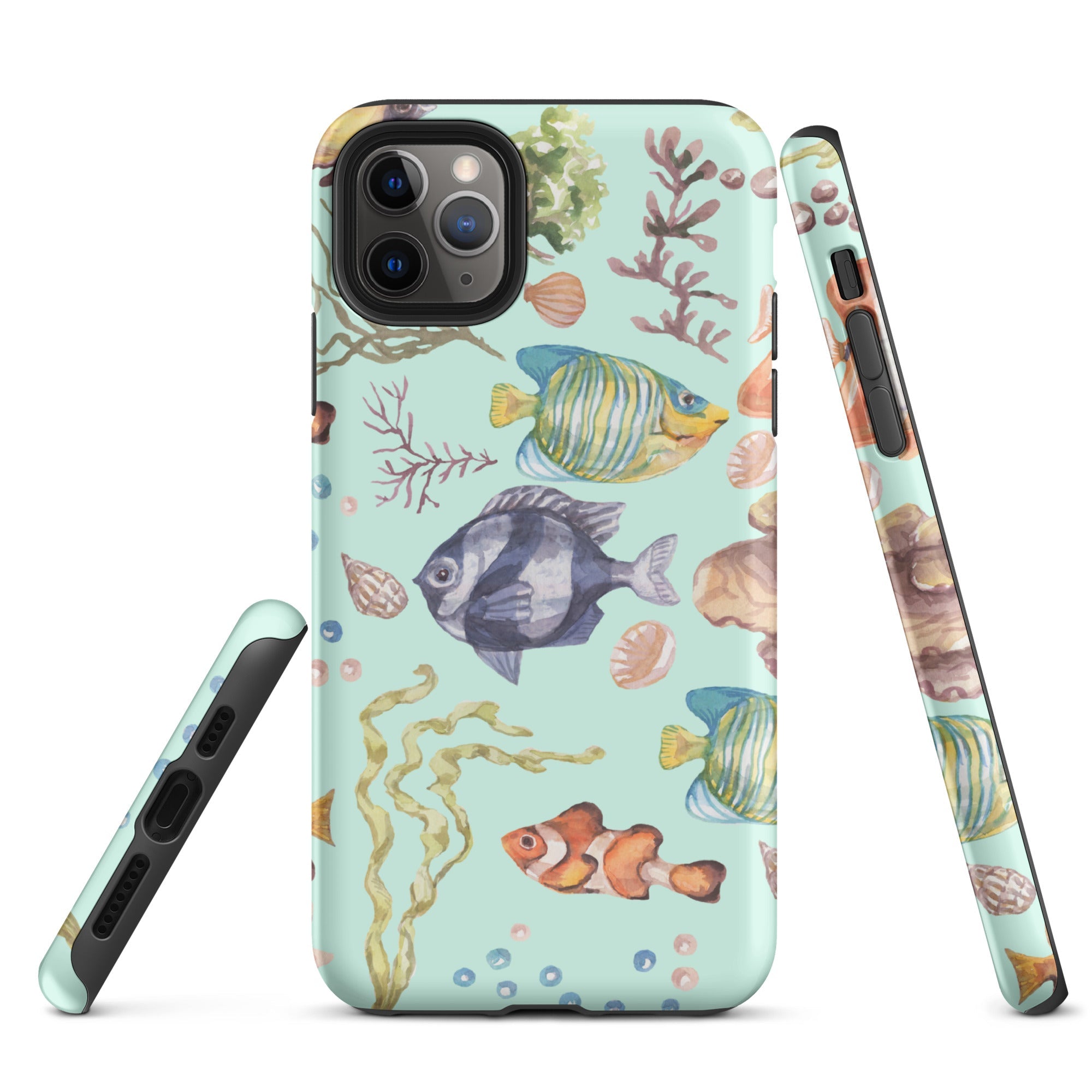 Salty Turquoise Reef Tough Case for iPhone®-4