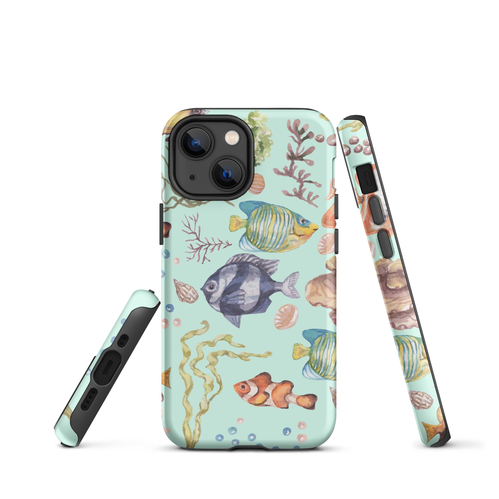 Salty Turquoise Reef Tough Case for iPhone®-9