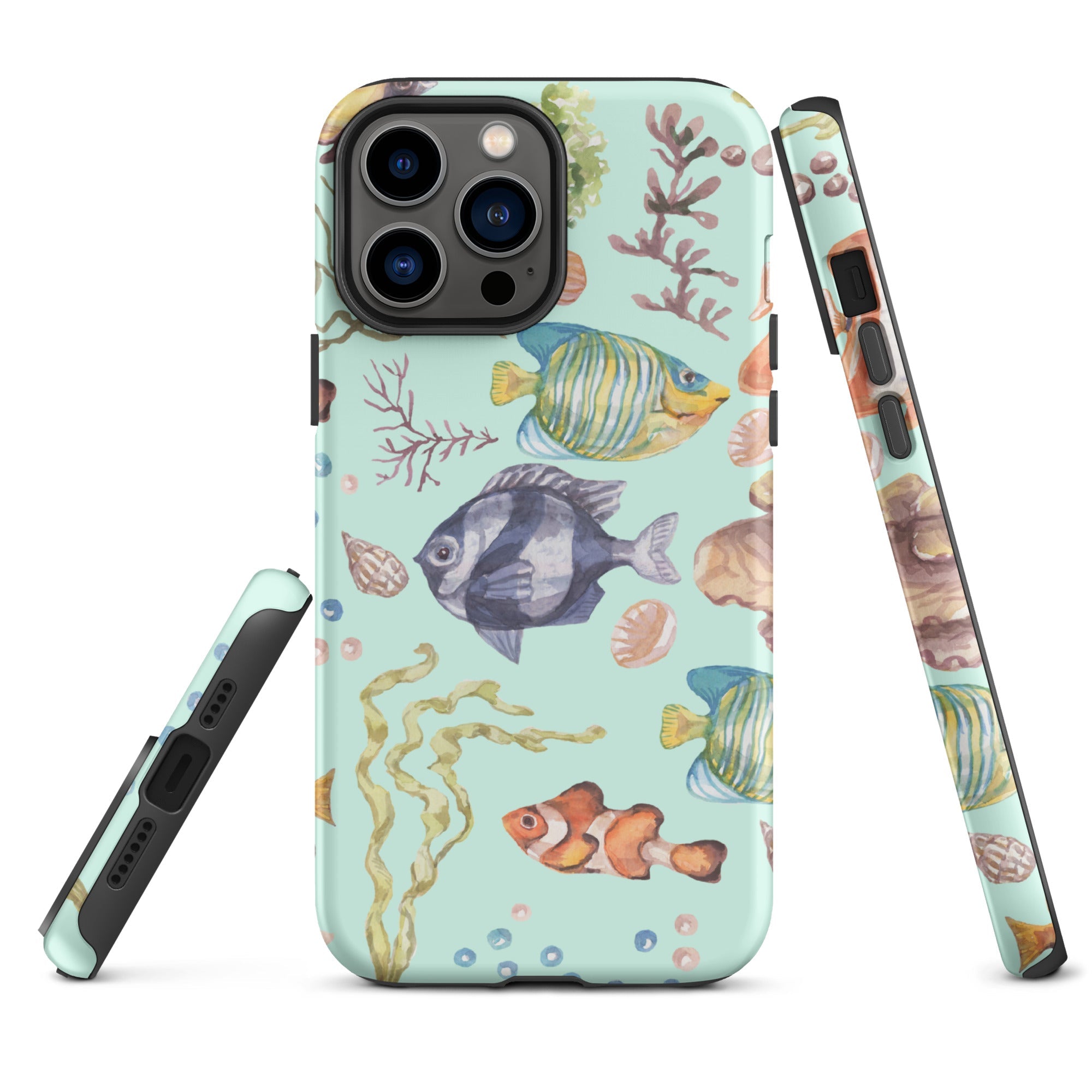 Salty Turquoise Reef Tough Case for iPhone®-12