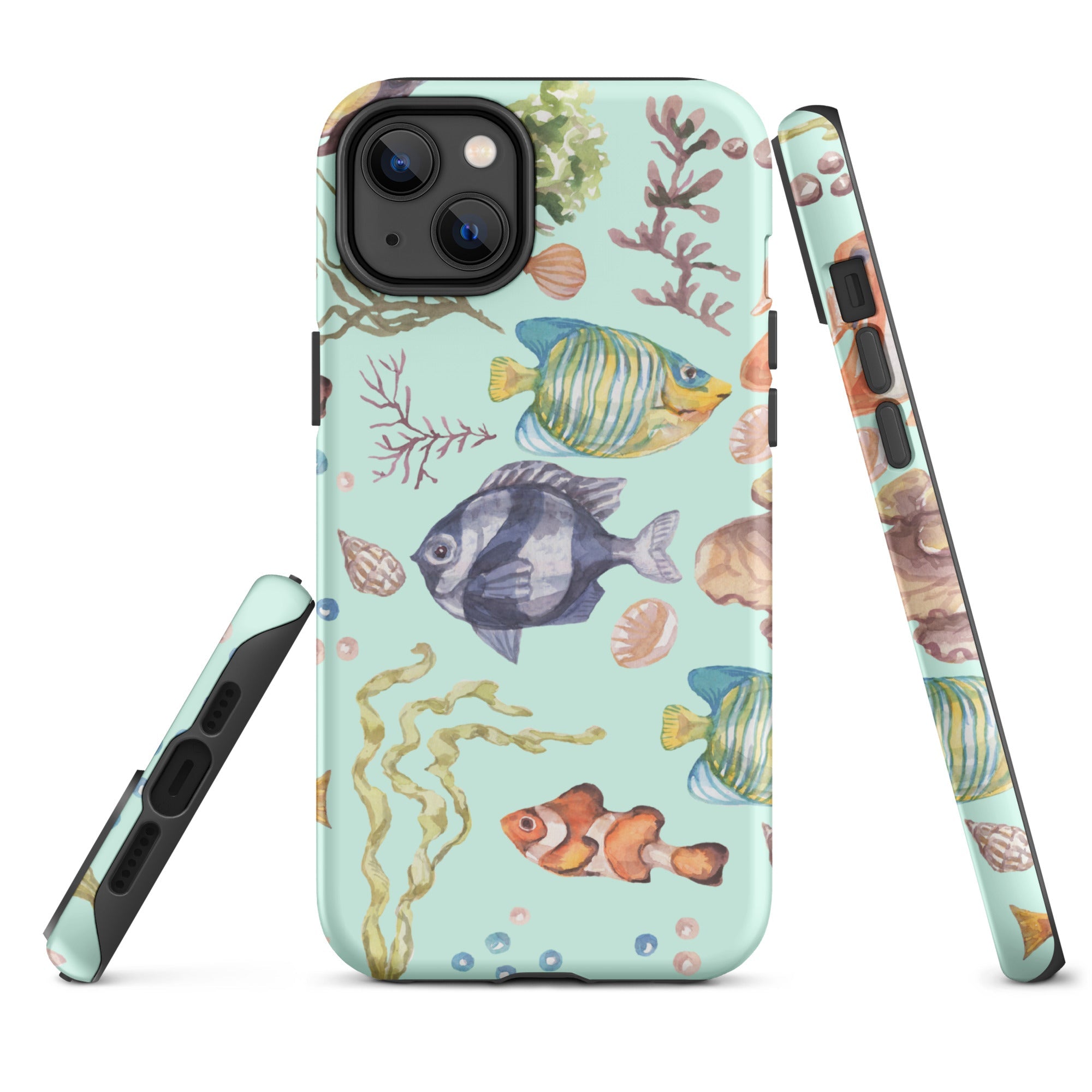Salty Turquoise Reef Tough Case for iPhone®-14