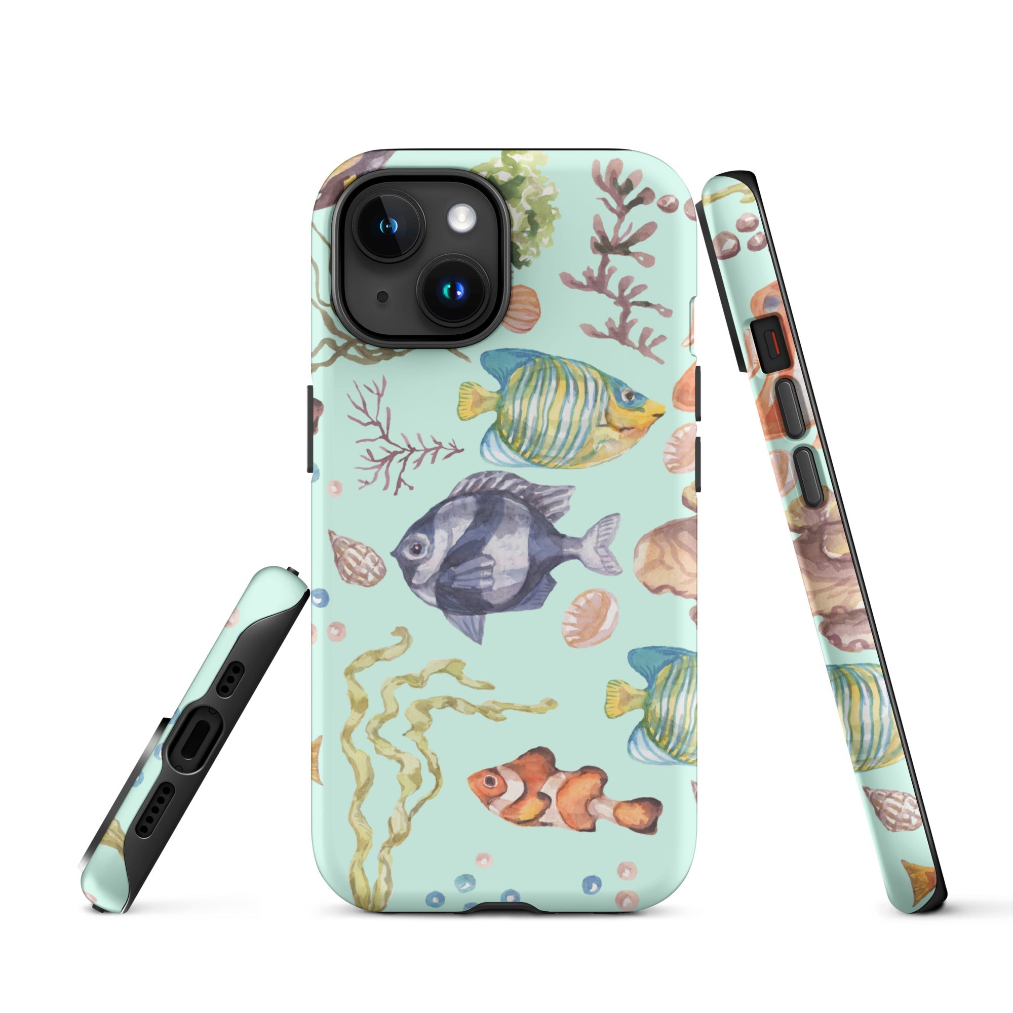 Salty Turquoise Reef Tough Case for iPhone®-17
