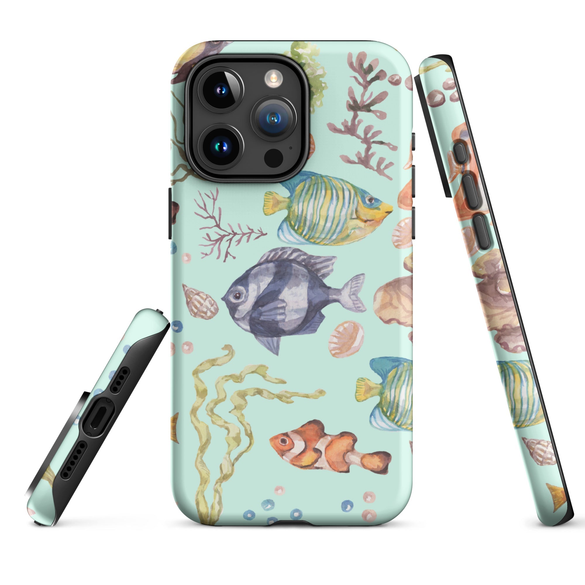 Salty Turquoise Reef Tough Case for iPhone®-1